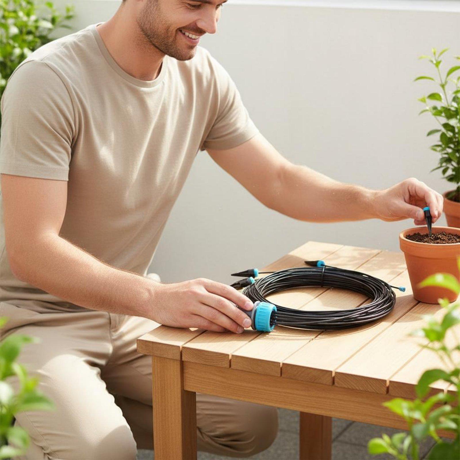10-Head Drip Irrigation Kit Ad - Automatic Watering ulasan dan harga