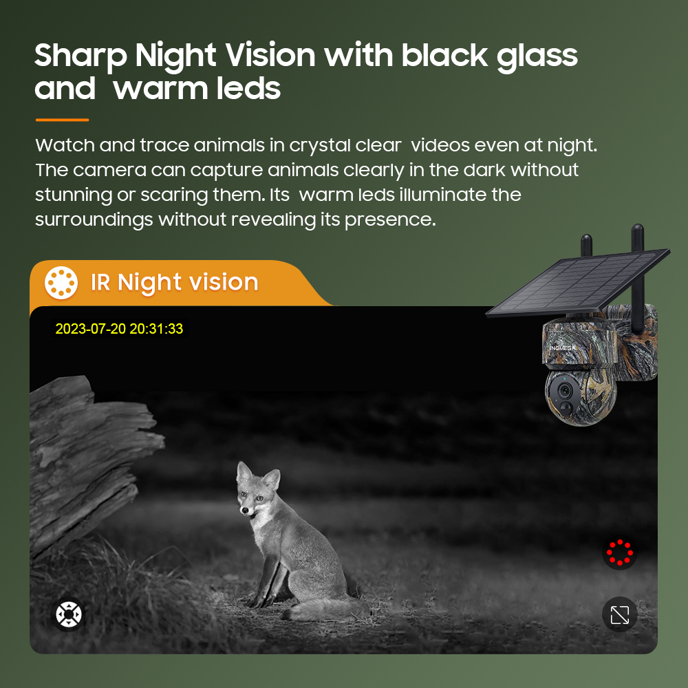 INQMEGA 5MP 4G / WIFI Solar Wi - Garden Camera ulasan dan harga