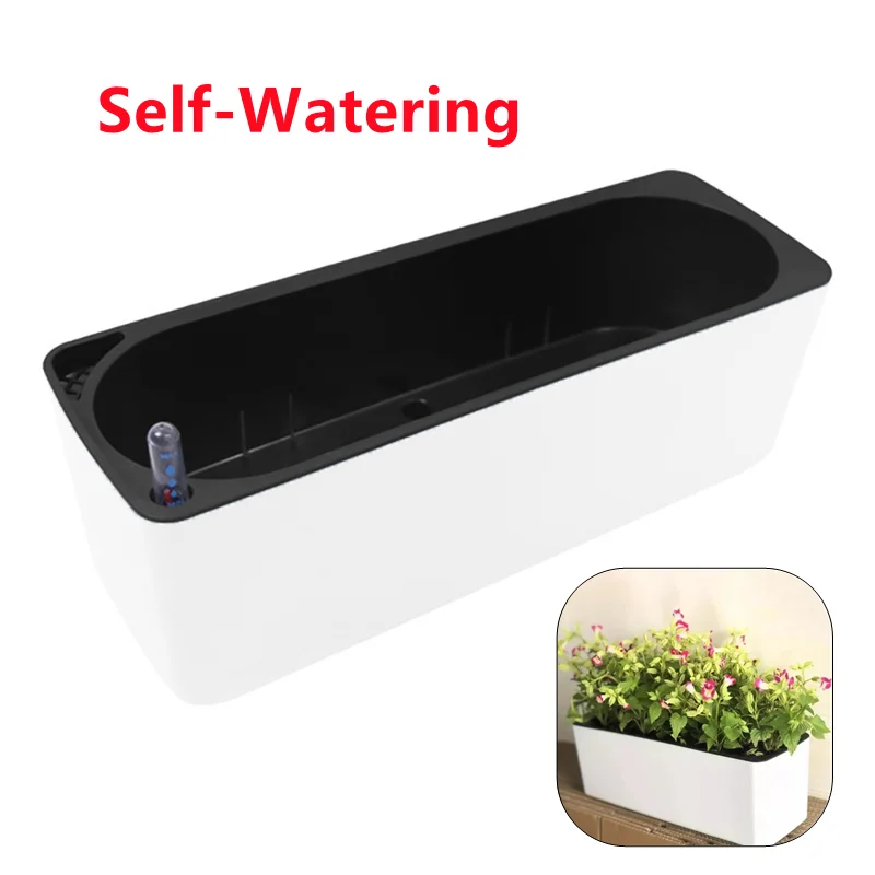 Rectangula Lazy Flower Pot Pot - Hydroponic Grow Pod ulasan dan harga
