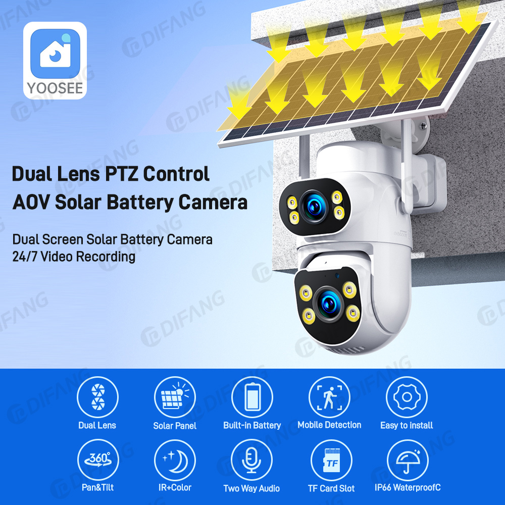Yoosee 8MP Solar AOV 4G SIM Se - Garden Camera ulasan dan harga
