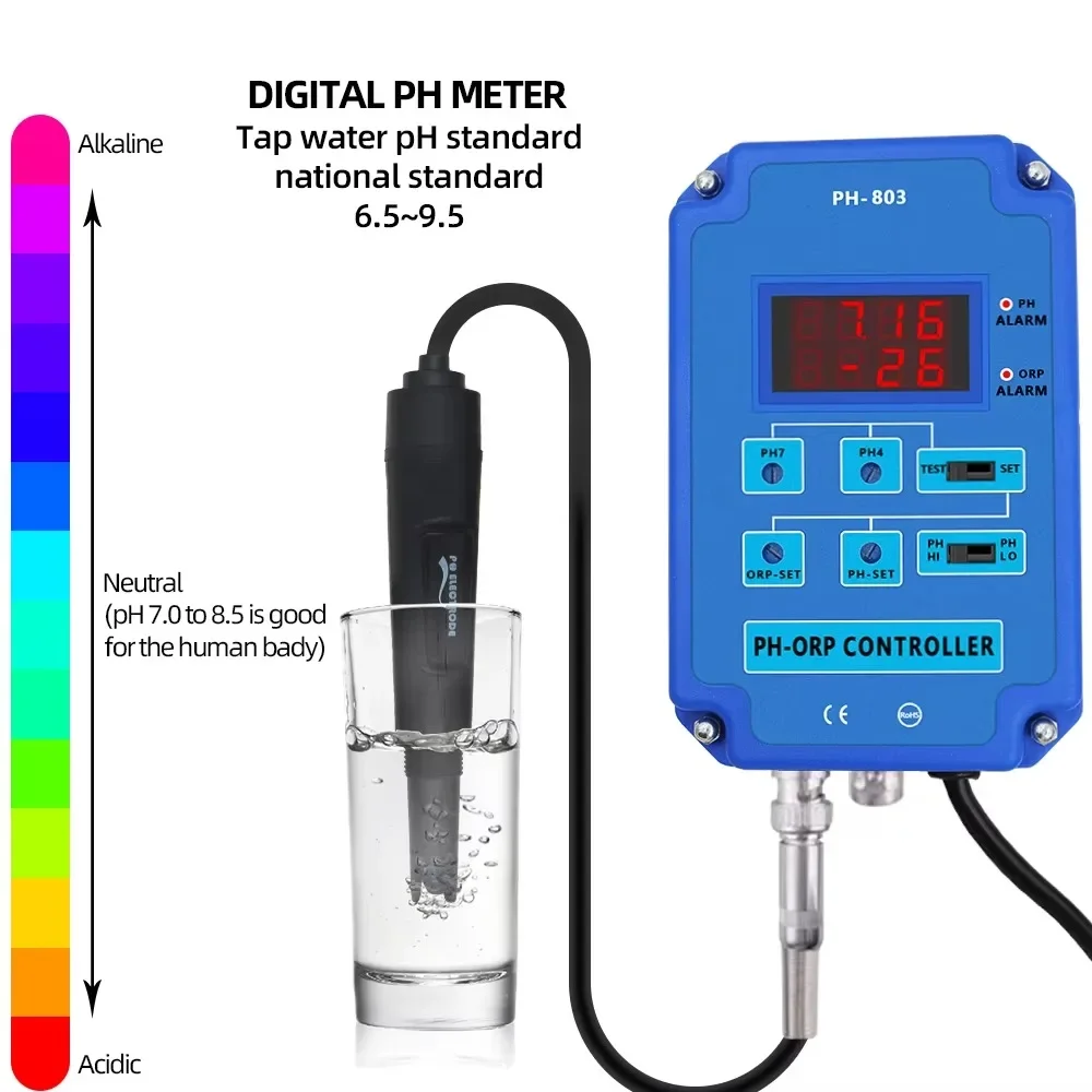 PH-803 Digital 2&1 PH ORP Redo - Plant Monitor ulasan dan harga